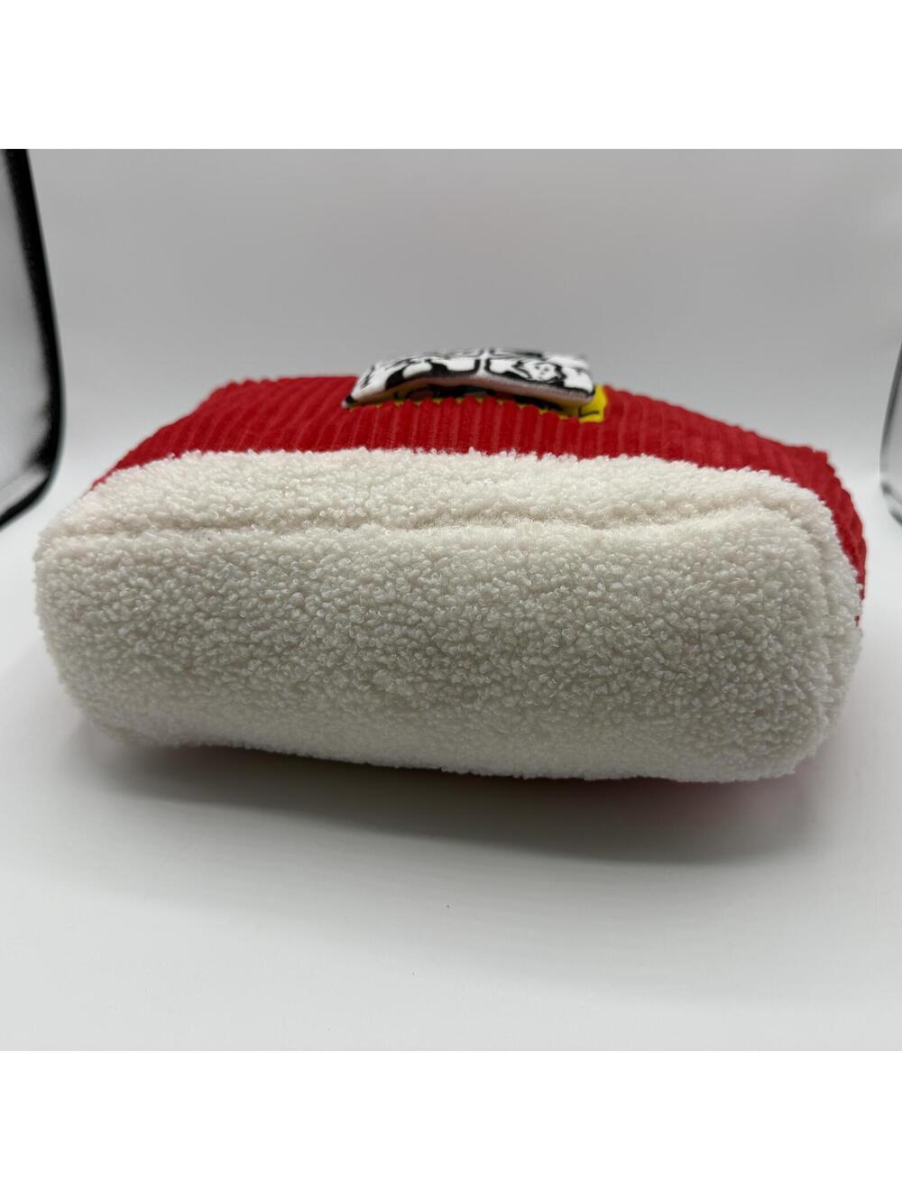 Dr Seuss Cat in the Hat Plush Dog Toy with Squeaker House Red Corduroy Exterior - Picture 8 of 11